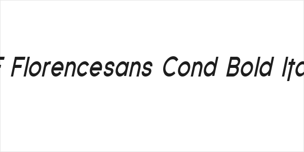 SF Florencesans Cond Bold Italic Logo