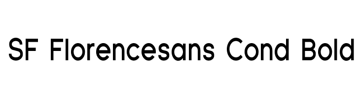 SF Florencesans Cond Bold Font