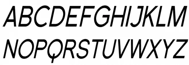 SF Florencesans Cond Italic फ़ॉन्ट अपरकेस