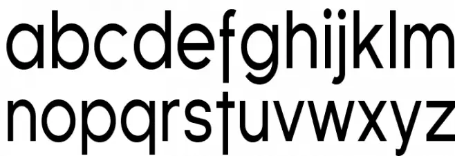 SF Florencesans Cond Schriftart Kleinbuchstaben