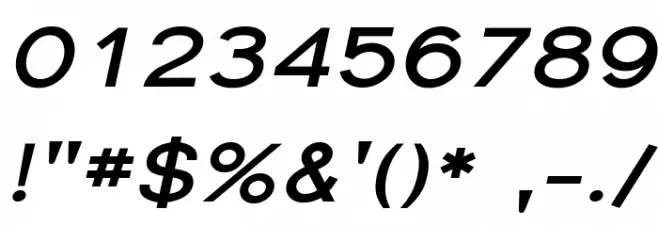 SF Florencesans Exp Bold Italic Font OTHER CHARS