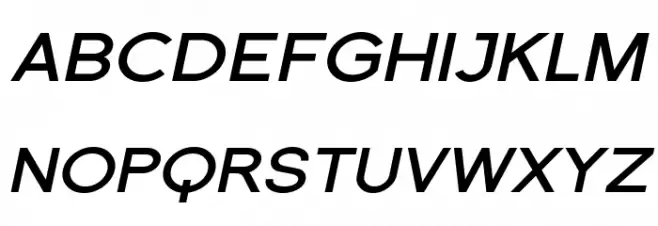 SF Florencesans Exp Bold Italic Fonte MAIÚSCULAS