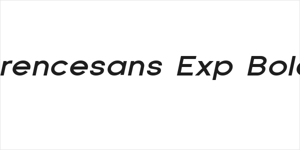 SF Florencesans Exp Bold Italic Logo