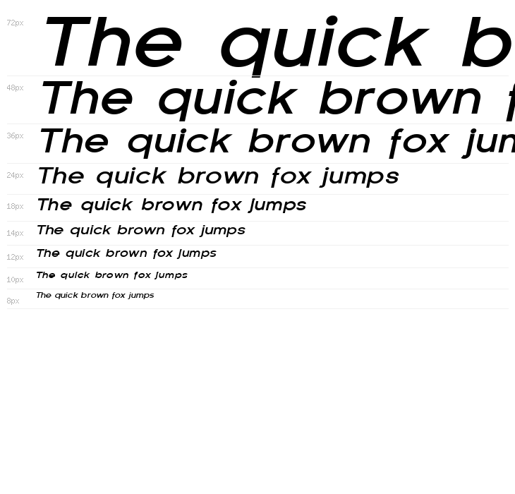 SF Florencesans Exp Bold Italic Waterfall