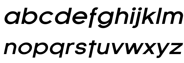 SF Florencesans Exp Bold Italic Font LOWERCASE
