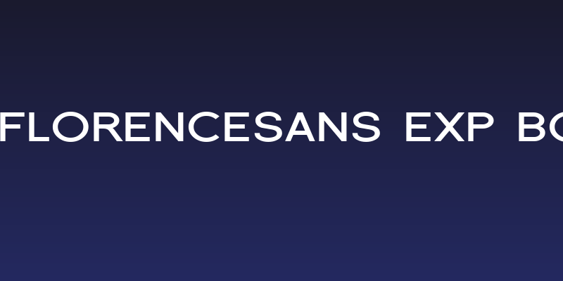 SF Florencesans Exp Bold Social Header