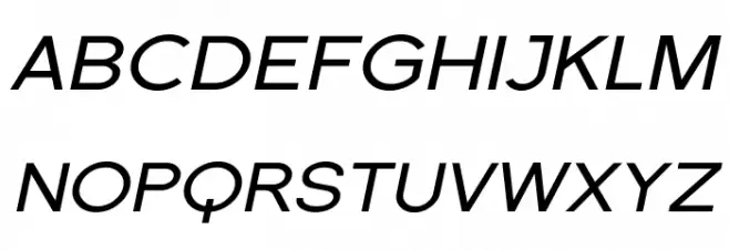 SF Florencesans Exp Italic फ़ॉन्ट अपरकेस
