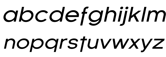 SF Florencesans Exp Italic Font LOWERCASE