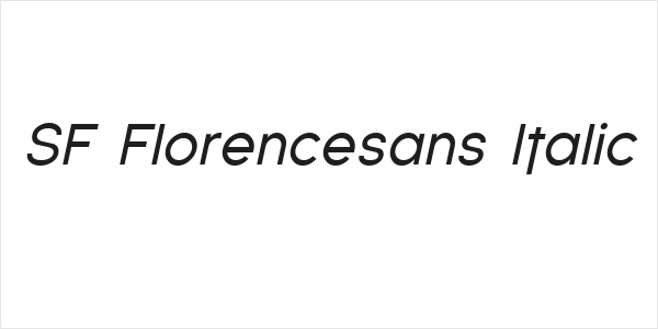 SF Florencesans Italic Logo