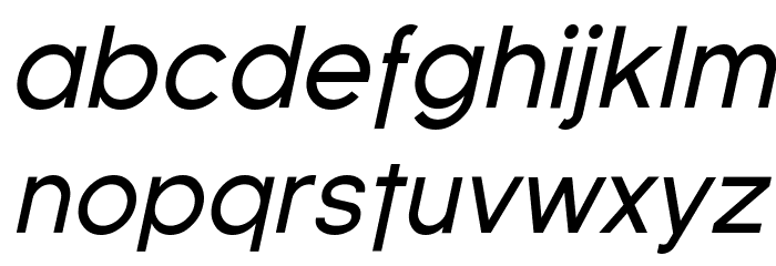 SF Florencesans Italic Font LOWERCASE