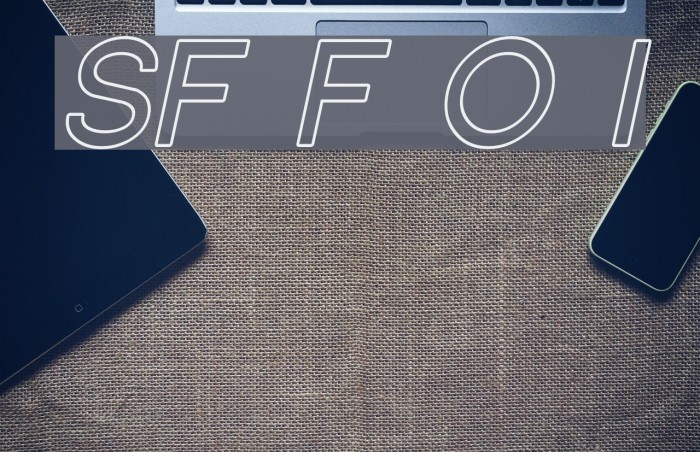 SF Florencesans Outline Italic Font examples