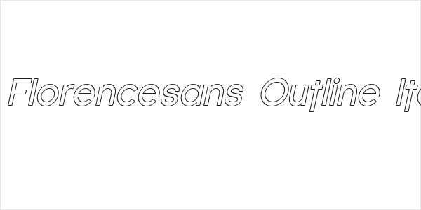 SF Florencesans Outline Italic Logo