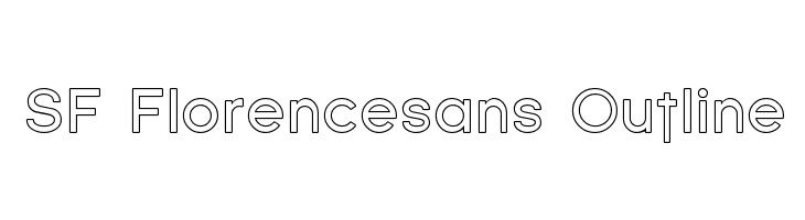 SF Florencesans Outline Font