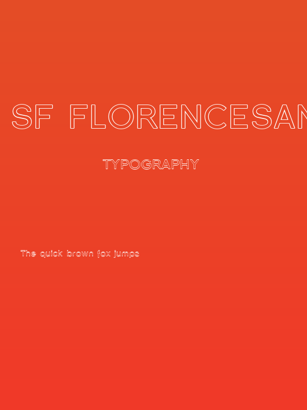 SF Florencesans Outline Poster