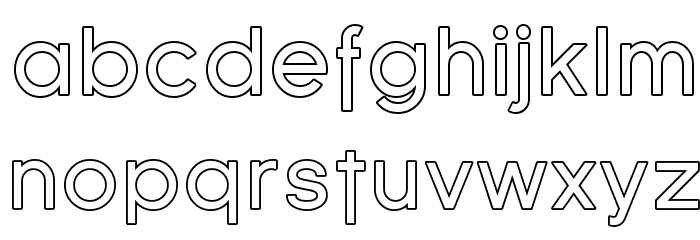 SF Florencesans Outline Font LOWERCASE