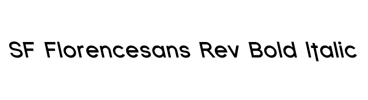 SF Florencesans Rev Bold Italic  नि: शुल्क फ़ॉन्ट्स डाउनलोड