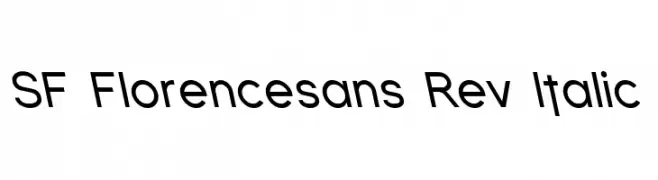 SF Florencesans Rev Italic  नि: शुल्क फ़ॉन्ट्स डाउनलोड