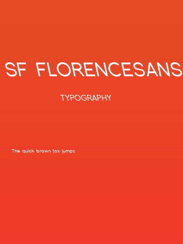 SF Florencesans Rev Italic Poster