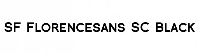 SF Florencesans SC Black  Free Fonts Download