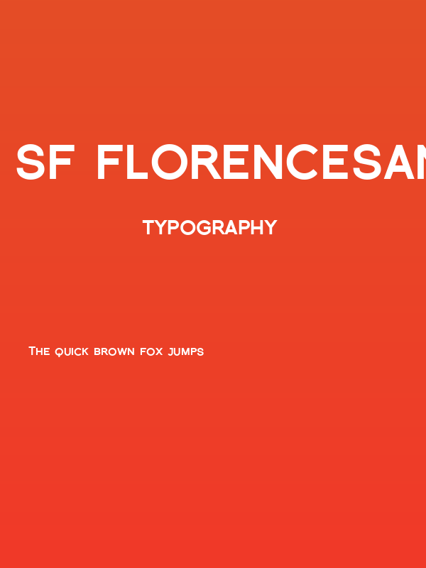 SF Florencesans SC Black Poster