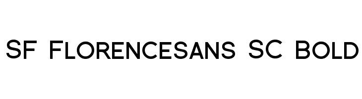 SF Florencesans SC Bold Font