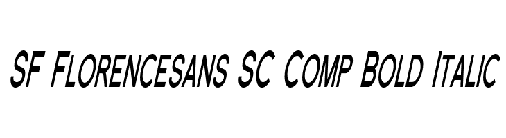 SF Florencesans SC Comp Bold Italic Font