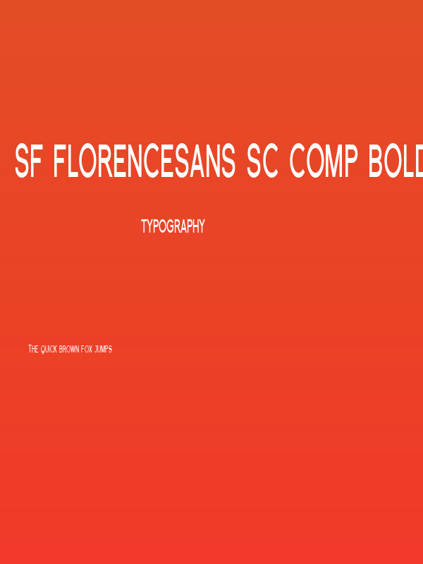 SF Florencesans SC Comp Bold Poster