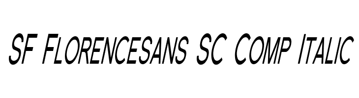 SF Florencesans SC Comp Italic  Descarca Fonturi Gratis