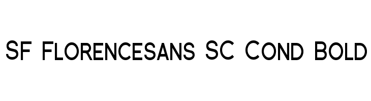 SF Florencesans SC Cond Bold Font