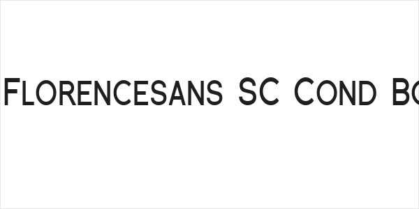 SF Florencesans SC Cond Bold Logo