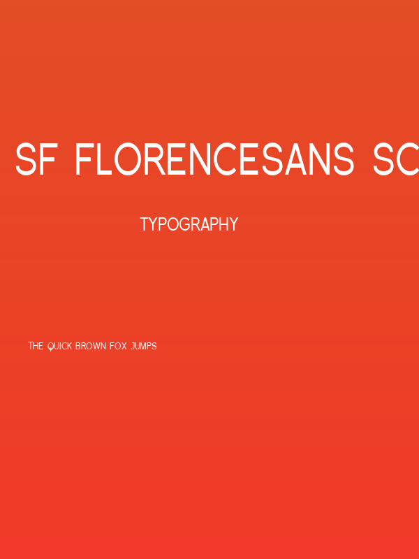 SF Florencesans SC Cond Poster