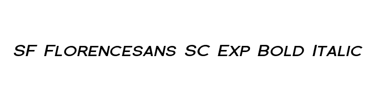SF Florencesans SC Exp Bold Italic Font