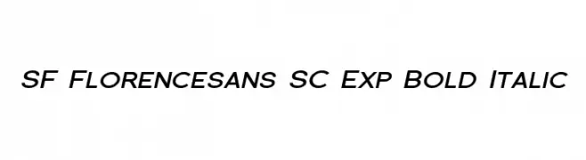 SF Florencesans SC Exp Bold Italic  Fuentes Gratis Descargar
