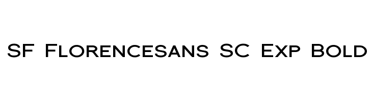 SF Florencesans SC Exp Bold Font