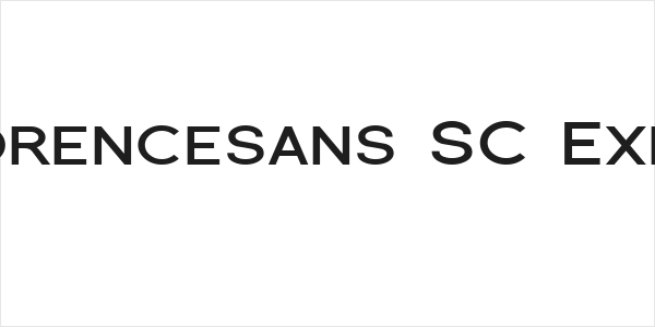 SF Florencesans SC Exp Bold Logo