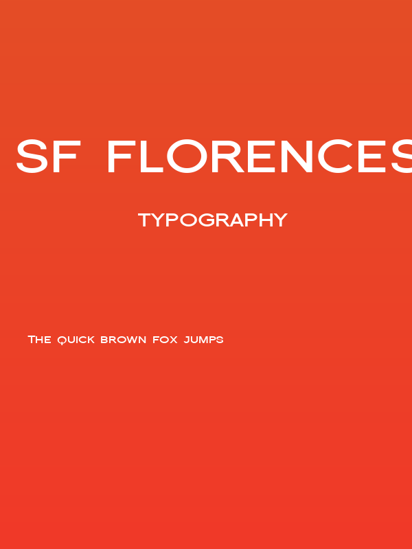 SF Florencesans SC Exp Bold Poster