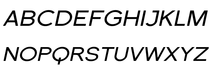 SF Florencesans SC Exp Italic Font LOWERCASE