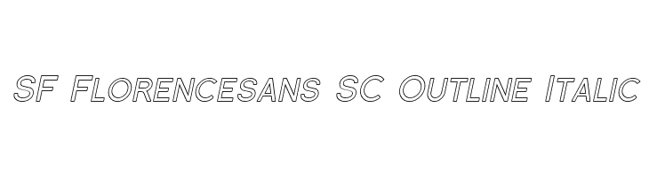 SF Florencesans SC Outline Italic  Frei Schriftart Herunterladen