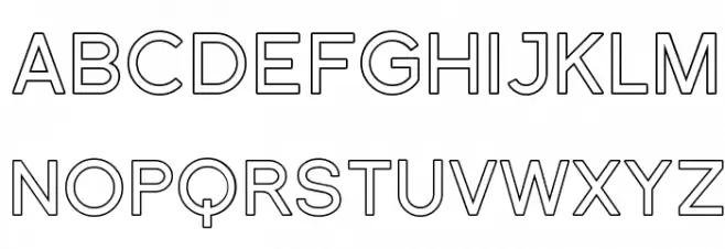 SF Florencesans SC Outline 字体 大写