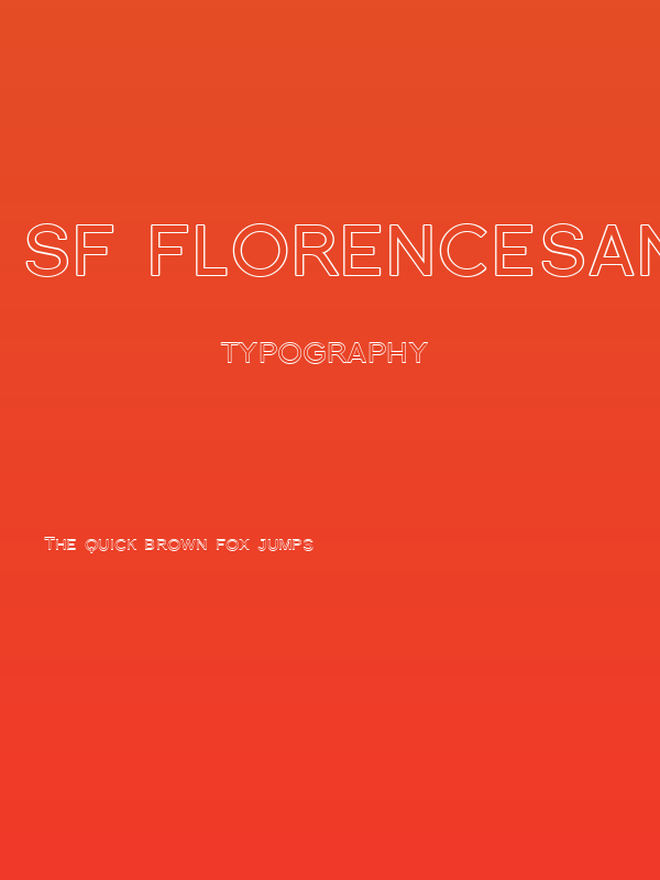 SF Florencesans SC Outline Poster