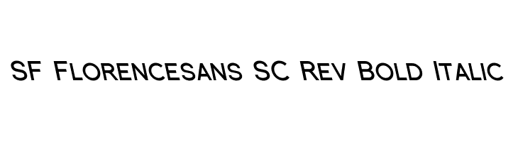 SF Florencesans SC Rev Bold Italic  لخطوط تنزيل