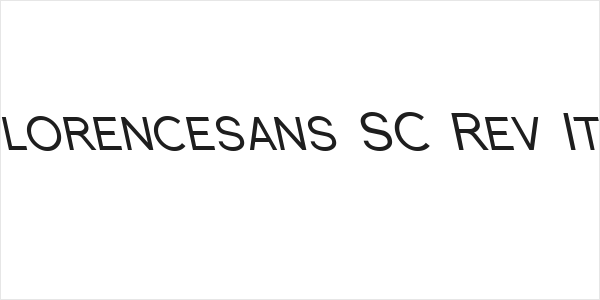 SF Florencesans SC Rev Italic Logo