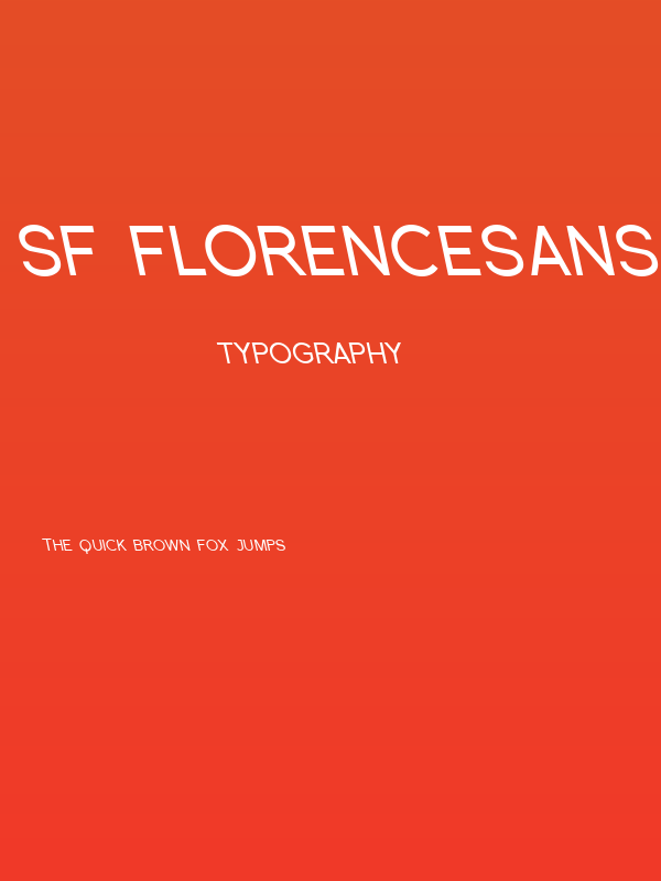 SF Florencesans SC Rev Italic Poster
