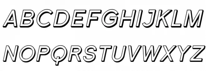 SF Florencesans SC Shaded Italic Schriftart Groß