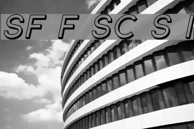 SF Florencesans SC Shaded Italic Font examples