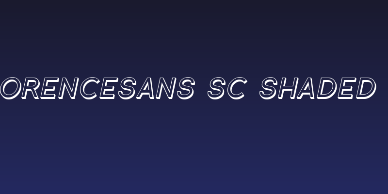 SF Florencesans SC Shaded Italic Social Header