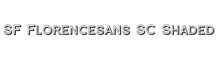 SF Florencesans SC Shaded Font