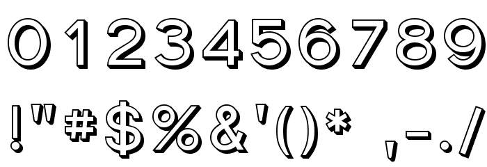 SF Florencesans SC Shaded Font OTHER CHARS