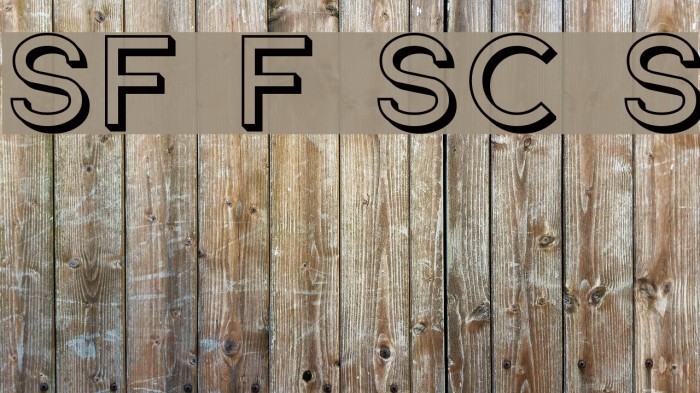 SF Florencesans SC Shaded Font examples