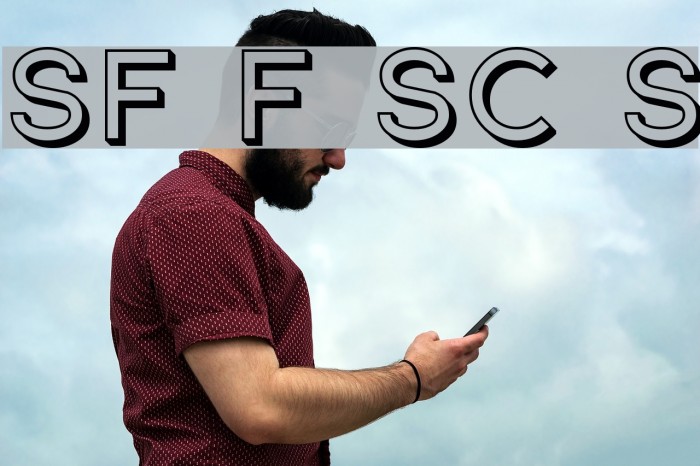 SF Florencesans SC Shaded Font examples